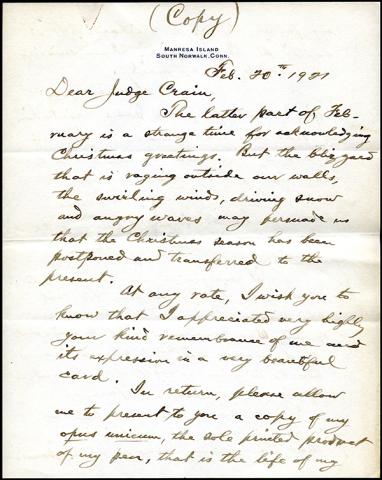 Richards letter to Judge Crain 1