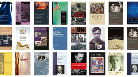 A collage of books covers from the Kampelman collection