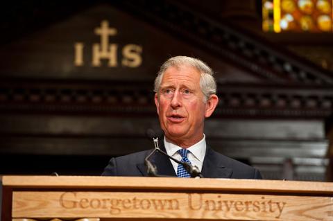 Prince of Wales in Gaston Hall 2005
