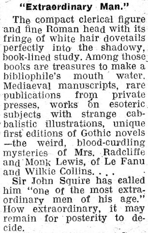 Detail from Silhouette, by Wrenne Jarman, in the Richmond-Twickenham Times, 1945