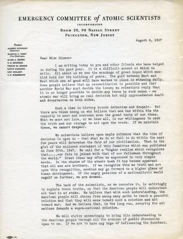 Einstein letter 2