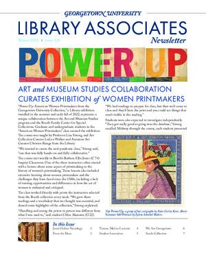 Cover of issue 129 of the Library Associates Newsletter