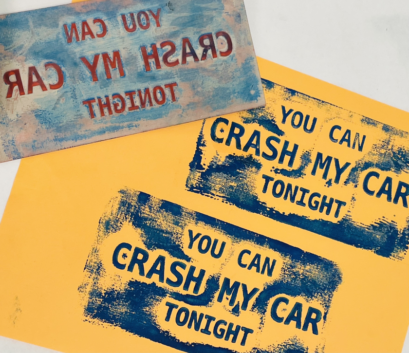 You can crash my car stamp