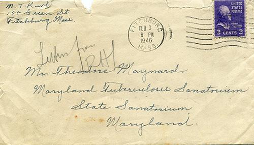 Envelope addressed to Theodore Maynard