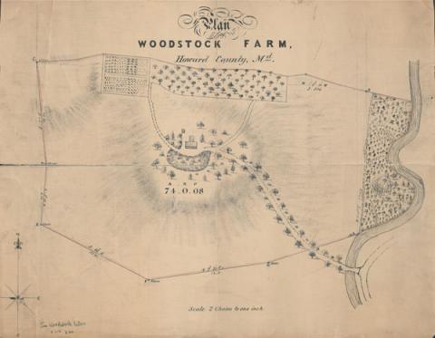 Drawing of Woodstock Farm in the MPA.
