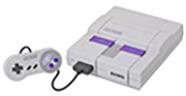 Super Nintendo (SNES) Video Game Console with Controller