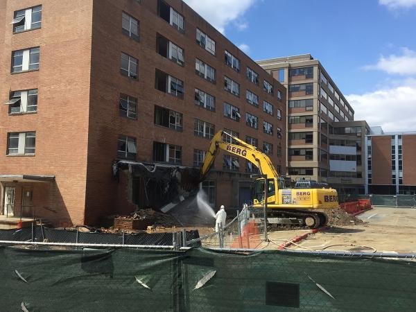 Kober-Cogan building demolition; photo by Bill Cessato