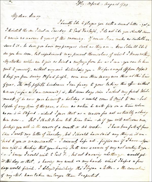 Newman Letter page 1