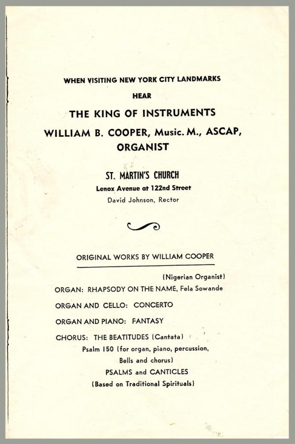 St. Martin's Church pamphlet