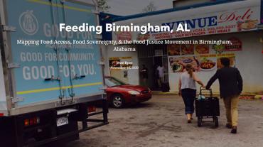 Front page of the "Feeding Birmingham " website.