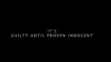 "It's Guilty Until Proven Innocent" title screen. 