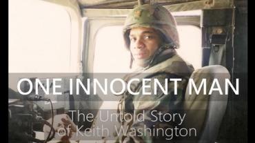 Title screen of One Innocent Man, The Untold Story of Keith Washington