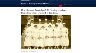 Homepage of School of Nursing & Health Studies