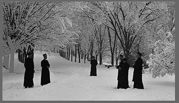 Jesuits in the snow