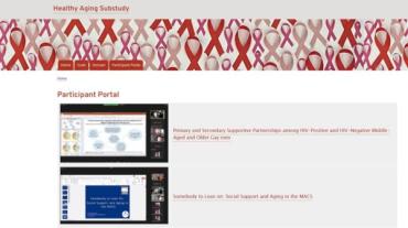screenshot of MACS Healthy Aging Database