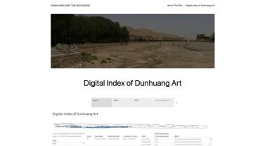 screen shot of Digital Index of Dunhuang Art webpage