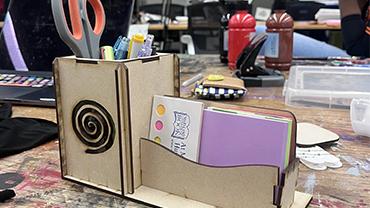 A Laser Cut Desk Organizer