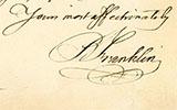 Benjamin Franklin to Catherine Shipley