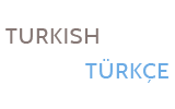 Turkish, written in English and Turkish