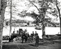 Union soldiers ferried supplies from the Georgetown port to their encampment on Analostan (now Roosevelt) Island
