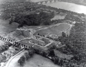 Aerial view of campus, circa 1948