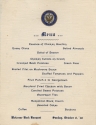 Welcome Back Banquet menu, October 8, 1916