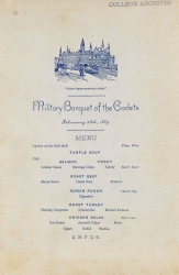 Printed menu-1889