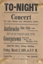 Printed concert poster