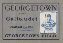 Cover of baseball program 1901