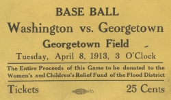 baseball ticket 1913