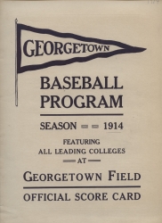 Baseball schedule and score card, 1914-1