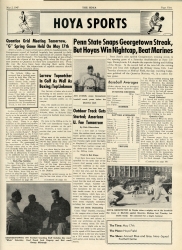 Newspaper article about baseball games 1947-1