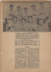 Newspaper article May 1950