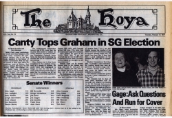 “Canty Tops Graham in SG Election.” The Hoya, February 17, 1977