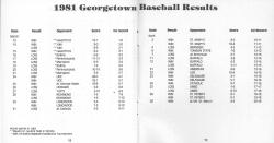 Printed baseball results