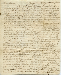 Description of football in letter from John Carroll Brent, page 1