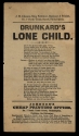 "Drunkard's Lone Child" song sheet