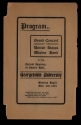 Gaston Hall opening program, front cover