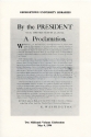 Image of the cover of the program from the presentation of the two millionth volume to the Georgetown University Library