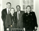 Peter Krogh with three U.N. Ambassadors