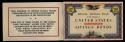 WWII Defense Stamps booklet, showing advertisement for 25 cent stamps and 25 dollar bonds