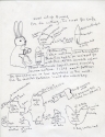 Helen King Boyer sketch for toy bunny