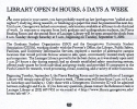 Article about the Library opening 24 hours, 5 days a week