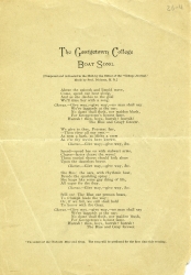 Printed song lyrics