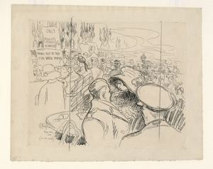 Hornby's The Night of the Armistice (preliminary drawing)