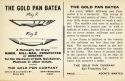 Ord inventions, advertisement for the Gold Pan Batea